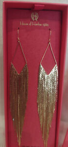NEW ‘House of Harlow 1960’ 14k plated gold Dangle Earrings Free Shipping