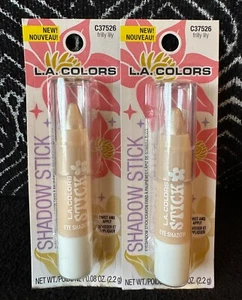 2pk LA COLORS FRILLY FRILLY C37526 CHAMPAGNE SHADOW STICK TWIST CRAYON EYESHADOW - Picture 1 of 6