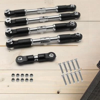 5x Linkage Rod RC Tie Rod RC Car Spare Part Stainless Steel Professional - Image 1 of 4