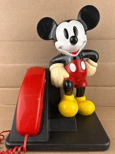Vintage 90s Mickey Mouse Telephone Landline Walt Disney AT&T 14" in Size - Picture 1 of 19