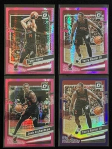 2023-24 Panini Optic Baloncesto - Miami Heat Team Lote de (4) Rosa Hyper ++ - Imagen 1 de 4