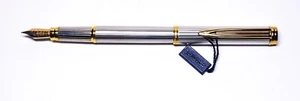 NOS Waterman Gentleman Sterling Silver Fountain Pen DISCONTINUED MANY YEARS AGO - Picture 1 of 15