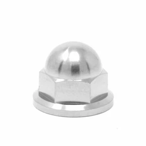 m10 x1.5 Titanium Dome Head Nut x 14mm socket gr5 Ti 6Al-4V ULTRALIGHT packs - Picture 1 of 10