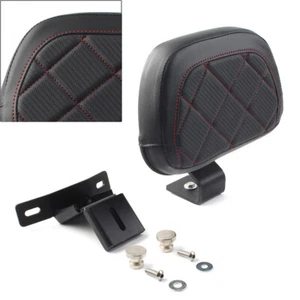 Front Driver Rider Backrest Pad For Harley Touring CVO Road Electra Street Glide - Picture 1 of 8