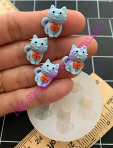 Cat Silicone mold for Fondant-Resin-handcrafts-polymer Clay-Candy-handmade mold - Picture 1 of 10