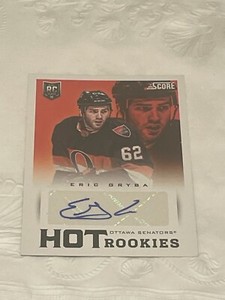 2013-14 Score Hot Rookies Signatures Eric Gryba #631 Rookie Auto RC
