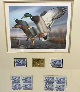 Ronald J Louque 1988 Gold Medallion Stamps Migratory Waterfowl Virginia - Imagen 1 de 12