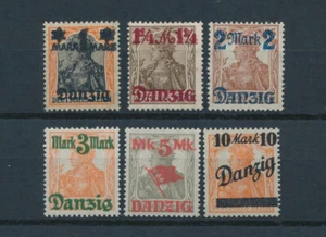Danzica Germania + stampa valore 1920** Michel 26-31 I valori principali verificati (S27003) - Foto 1 di 1