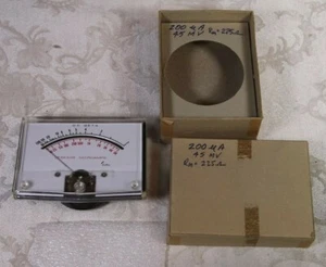 Vintage DC Beta / Leakage Microamps Panel Meter DC In Original Box w/ Screws - Picture 1 of 7