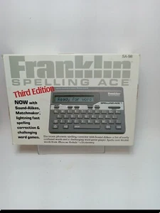 VINTAGE 1990 Franklin Spelling Ace Third Edition SA-98 Correction and Word Games - Picture 1 of 6