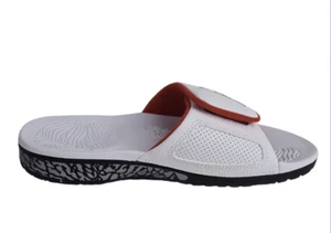 Sandalias rojas blancas universitarias 854556 103 talla 12 Nike Jordan Hydro 3 Retro Slides - Imagen 1 de 12
