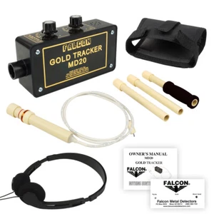 Falcon Gold Tracker MD20 Metal Detector 300kHz w/ Handle, Headphones & Holster - Picture 1 of 12