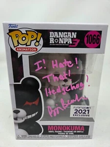 Monokuma signed autographed Danganronpa 3 Funko Pop Figure Brian Beacock Beckett - Picture 1 of 8