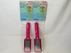 LOT 2X Mr Pumice METAL FOOT FILE Safe Remove Pedicure Callus mini Plate Remover - Picture 1 of 5