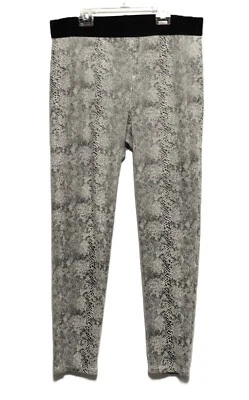 Karen Kane Talla XL Negro Gris Estampado Serpiente Jacquard Elastizado Leggings Pantalones Foto 1 de 4