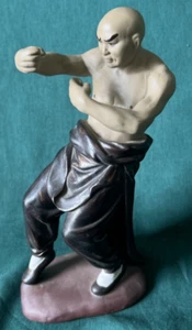 Vintage Shiwan Collectible Chinese Ceramic Kung Fu Master Figurine Statue - Picture 1 of 7