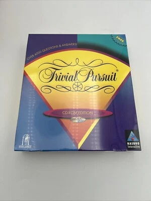 Trivial Pursuit (PC, 1996) 4000 Questions Answers Big Box PC Game - New Sealed - Image 1 of 3