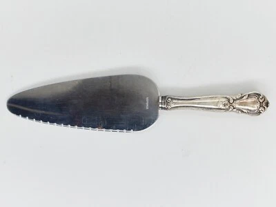 WEB Mango de Plata Esterlina FLORAL Cuchillo de Pastel de Boda Servidor 10" Platería USADO Foto 1 de 4