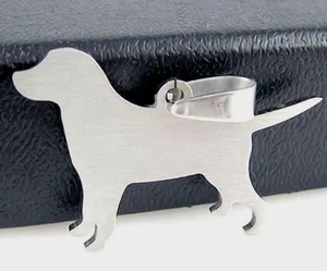 2 Stck. Kleine Edelstahl Labrador Labor Haustier Erkennungsmarke Charm Anhänger - Bild 1 von 1