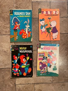 Misc Lot of 4 Vintage Comic Books Porky Pig, Beagle Boys & More Free Shipping - Picture 1 of 15