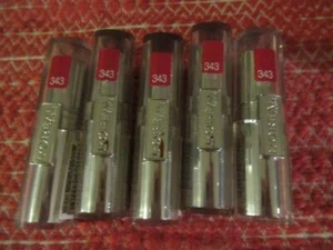 5 L'Oreal loreal Infallible Lipstick 343 Red Fatale 5 Piece (silver case) flawed - Picture 1 of 3