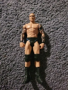 2010 WWE Randy Orton Mattel Wrestling Action Figure Black/Blue Trunks - Picture 1 of 2