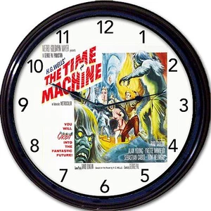 The Time Machine H G Wells Rod Taylor Classic Movie Poster Wall Clock New 10" - Picture 1 of 1