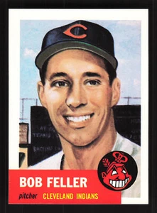 1991 Topps Archives 1953 #54 Bob Feller - Cleveland Indians - Picture 1 of 2