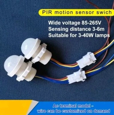 SENSORE DI MOVIMENTO PIR RILEVATORE  INFRAROSSI 360° BIANCO - Immagine 1 di 4
