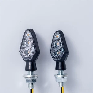 Motorbike Turn Signal Indicator LED Triangle DRL Taillights For Honda/Yamaha - Picture 1 of 14