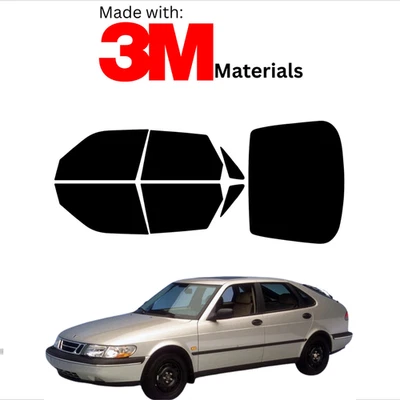Tinte de ventana precortado para escotilla Saab 900 94-98 color estable cerámica hecho con 3M Foto 1 de 4