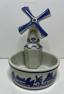 Holland Delft Blue Porcelain Windmill Bowl - Bild 1 von 8