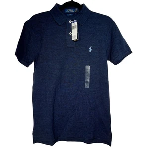 NUEVO CON ETIQUETAS Polo Ralph Lauren Para Hombres Azul Marino Calce Ajustado Elastizado Polo Talla S/P - Imagen 1 de 10