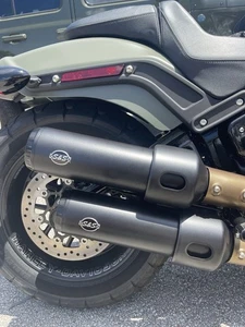 S&S Grand National 4 Inch Slip On Mufflers With Baffles Included - Picture 1 of 4