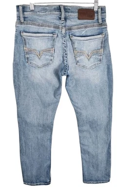 BKE Mens 31x28 Jake Denim Jeans 31S Straight Light Wash Blue Pants Buckle  - Image 1 of 4