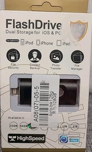 128GB USB Flash Drive 3.0 Dual Storage for iOS & PC - BRAND NEW in BOX - Picture 1 of 2