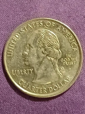 2006 (D) 25C NORTH DAKOTA Quarter ● Circulated 50 States Coin  - Image 1 of 4