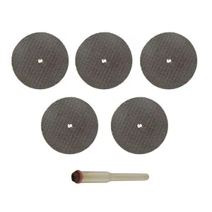 6pc Rotary Tool Resin Cutting Trimming Disc Set 31mm Diameter 3.17mm Mandrel - Picture 1 of 3