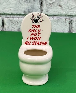 Mini maceta de cerámica trofeo mordaza boliche novedad que gané toda la temporada - Imagen 1 de 8