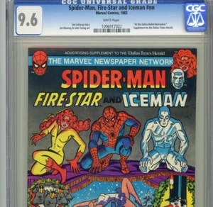 Spider-Man Fire-Star and Iceman CGC 9.6 Promo Giveaway nn 1983 Dallas Nutcracker - Imagen 1 de 4
