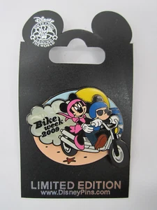 LE Older Disney pin WDW Bike Week Mickey Mouse Minnie Riding Motorcycle - Picture 1 of 2