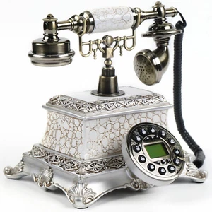 Retro Antyk Telefon stołowy Vintage Nostalgia Telefon stacjonarny Dom Biuro Dekoracja stołu - Zdjęcie 1 z 11
