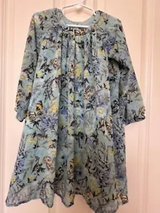 Vestido BABY GAP Manga Larga Chifón Mariposa AZUL AGUA Niña Talla 5 - Imagen 1 de 3