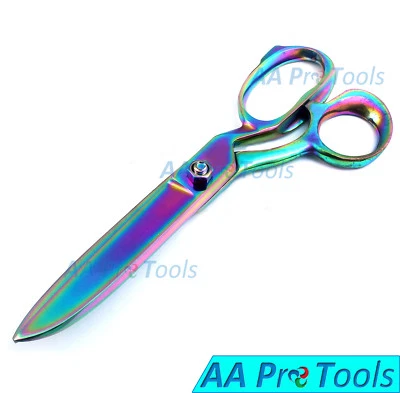 8'' Tailor Scissors Textile Fabric Taylor Cutting Sewing Dressmaking (Rainbow) - Image 1 of 3