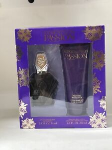 Passion by Elizabeth Taylor Women Perfume 2 Pieces Set 2.5 oz EDT+Mini+Lotion