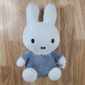 Nijntje Miffy Tiamo Collection Miffy Gray White 10.5" Plush Shaggy Shirt 2023 - Picture 1 of 10