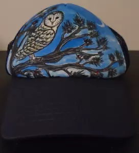 Rare Sunday Afternoons- Kids Trucker Snapback Hat Night Owl M/L 3-12yrs - Picture 1 of 9