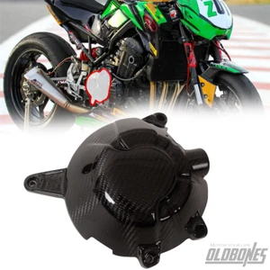 For KAWASAKI Z900 2017+ Carbon Fiber Alternator Cover Model D -Gloss - Picture 1 of 13