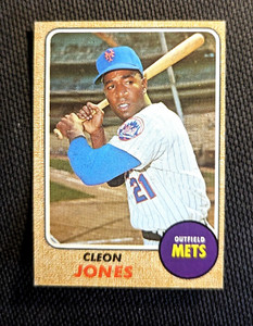 1968 Topps Set Break #254 Cleon Jones New York Mets Baseball Card-EX+/NM