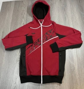 Fox Racing Jacket Mens Small Red Black Bionic Tech Foxtech Full Zip Hooded - Picture 1 of 18